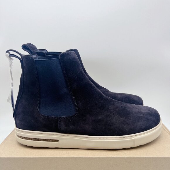 Birkenstock Bend Chelsea Men’s Boots Navy Blue Suede Leather Pull On EU 44 US 11 - Picture 5 of 13